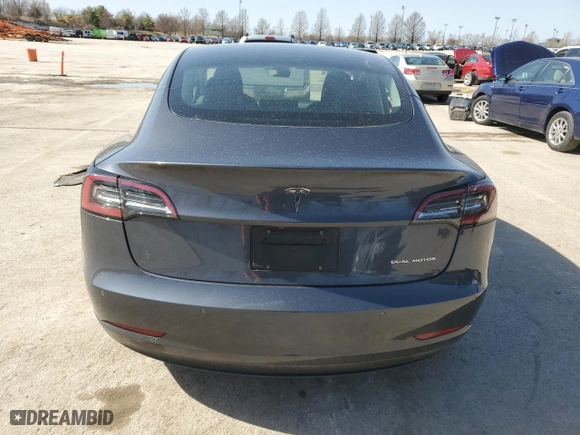 2022 Tesla Model 3 Long Range with VIN 5YJ3E1EB2NF350463, listed as a Copart auction lot 47933085 with 9,527 mi miles and Salvage Title. Bid and sale history available at carsss.com. Image 6.