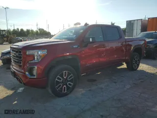 2021 GMC Sierra 1500 AT4 with VIN 3GTU9EET5MG157564, listed as a Copart auction lot 56203084 with 45,282 mi miles and Salvage Title. Bid and sale history available at carsss.com. Image 1.