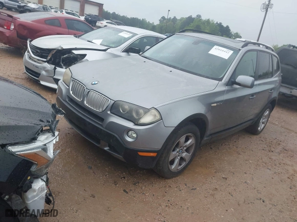 2007 BMW X3 3.0si with VIN WBXPC93487WF20145, listed as a IAAI auction lot 42010442 with 166,715 mi miles. Bid and sale history available at carsss.com. Image 2.