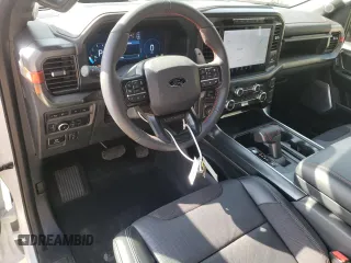 2024 Ford F-150 Raptor with VIN 1FTFW1RG5RFA24884, listed as a Copart auction lot 48981025 with 116 mi miles and Salvage Title. Bid and sale history available at DreamBid. Image 8.
