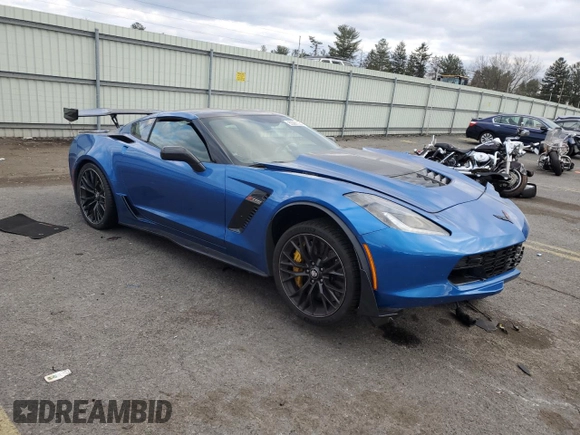 2016 Chevrolet Corvette Z06 3LZ with VIN 1G1YT2D60G5610605, listed as a Copart auction lot 83361134 with 23,939 mi miles and Salvage Title. Bid and sale history available at carsss.com. Image 4.