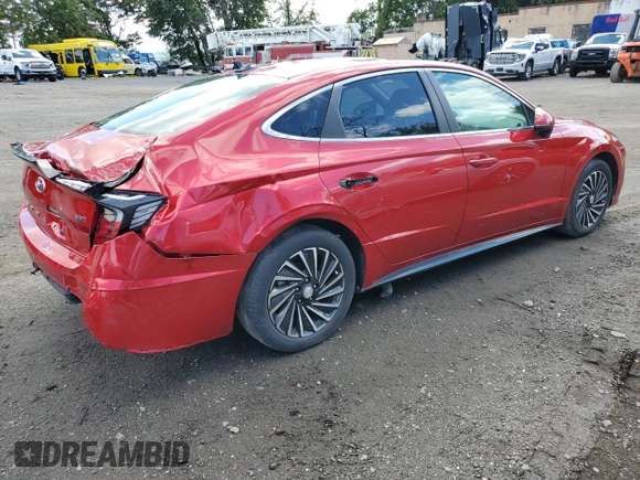 2020 Hyundai Sonata Hybrid Ultimate with VIN KMHL34JJ7LA011722, listed as a Copart auction lot 73647564 with 48,195 mi miles and Salvage Title. Bid and sale history available at carsss.com. Image 3.