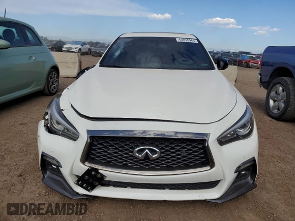 2020 Infiniti Q50 Luxe with VIN JN1EV7AR0LM253462, listed as a Copart auction lot 64016965 with 47,442 mi miles and Non repairable. Bid and sale history available at DreamBid. Image 5.