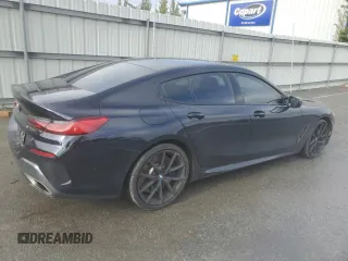 2021 BMW 8 Series M850i with VIN WBAGV8C01MCF46837, listed as a Copart auction lot 84396514 with 45,688 mi miles and Salvage Title. Bid and sale history available at DreamBid. Image 3.
