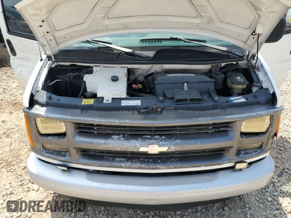 1999 Chevrolet Express Cargo with VIN 1GCHG35R3X1110004, listed as a Copart auction lot 59386095 with 141,925 mi miles and Salvage title. Bid and sale history available at DreamBid. Image 12.