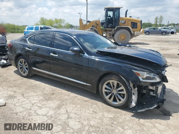 2013 Lexus LS 460 z VIN JTHCL5EF0D5019427, wystawiony jako Copart lot #56021135 z przebiegiem 95 609 mil mil oraz Szkoda całkowita • Salvage title. Historia ofert i sprzedaży dostępna na DreamBid. Obrazek 4.