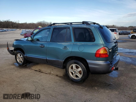 2003 Hyundai Santa Fe GLS with VIN KM8SC13D03U411184, listed as a Copart auction lot 46937505 with 185,227 mi miles and Salvage Title. Bid and sale history available at carsss.com. Image 2.
