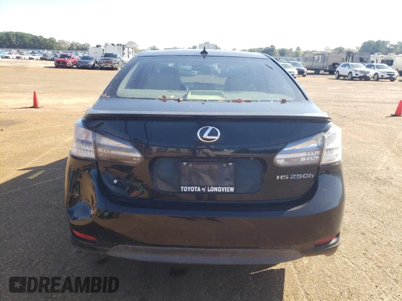 2011 Lexus HS with VIN JTHBB1BA4B2044197, listed as a Copart auction lot 79491304 with Not Provided miles and Clean Title. Bid and sale history available at carsss.com. Image 6.