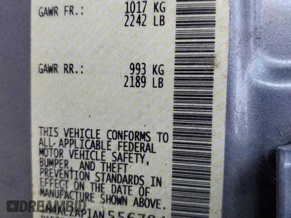 2010 Nissan Altima 2.5 S with VIN 1N4AL2AP1AN556704, listed as a Copart auction lot 42111685 with 85,131 mi miles and Salvage Title. Bid and sale history available at carsss.com. Image 14.