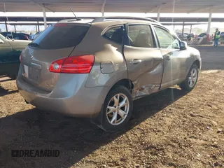 2009 Nissan Rogue S with VIN JN8AS58V69W443344, listed as a IAAI auction lot 41048622 with 189,996 mi miles. Bid and sale history available at carsss.com. Image 4.