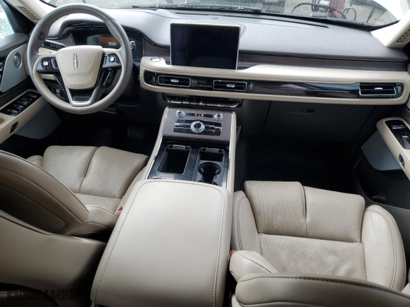 2023 Lincoln Aviator Reserve with VIN 5LM5J7XC5PGL11848, listed as a Copart auction lot 50815295 with 0 mi miles and Salvage Title. Bid and sale history available at carsss.com. Image 8.