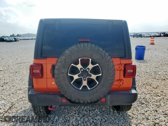 2018 Jeep Wrangler Rubicon with VIN 1C4HJXCGXJW285578, listed as a Copart auction lot 59443035 with 54,989 mi miles and Salvage title. Bid and sale history available at DreamBid. Image 6.