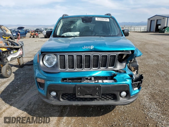 2022 Jeep Renegade Limited z VIN ZACNJDD14NPN95513, wystawiony jako Copart lot #67209794 z przebiegiem 12 448 mil mil oraz Szkoda całkowita • Salvage title. Historia ofert i sprzedaży dostępna na DreamBid. Obrazek 5.