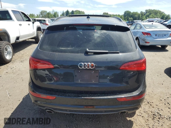 2014 Audi Q5 Premium Plus with VIN WA1DMAFP5EA114068, listed as a Copart auction lot 60199115 with 74,627 mi miles and Salvage title. Bid and sale history available at DreamBid. Image 6.