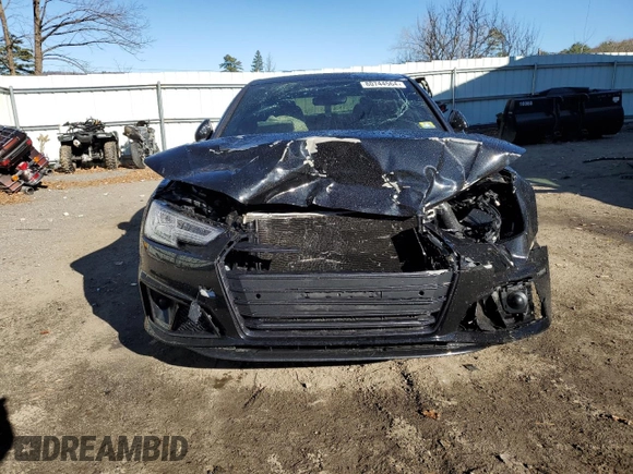 2019 Audi S4 Premium Plus with VIN WAUB4AF42KA034240, listed as a Copart auction lot 80744564 with 45,953 mi miles and Salvage Title. Bid and sale history available at carsss.com. Image 5.