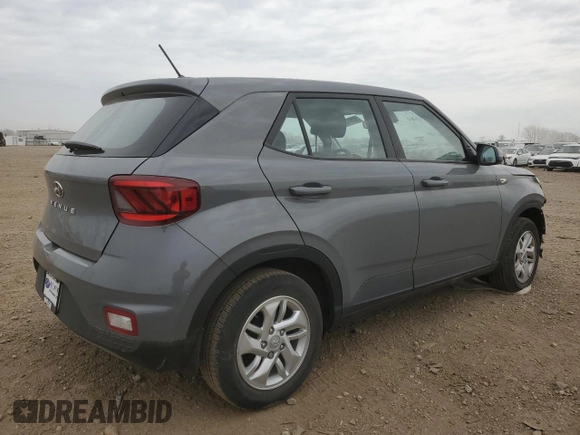 2023 Hyundai Venue SE with VIN KMHRB8A30PU213425, listed as a Copart auction lot 53613055 with 25,358 mi miles and Salvage title. Bid and sale history available at DreamBid. Image 3.