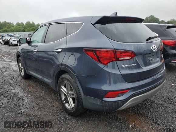 2017 Hyundai Santa Fe 2.4L with VIN 5XYZTDLB2HG388227, listed as a Copart auction lot 60418195 with 105,230 mi miles and Clean title. Bid and sale history available at DreamBid. Image 2.