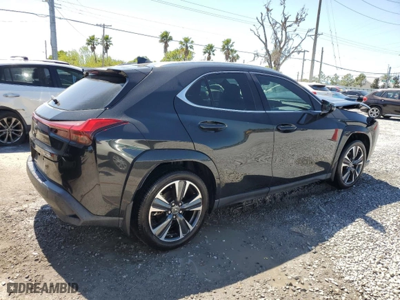 2022 Lexus UX with VIN JTHP3JBH7N2049530, listed as a Copart auction lot 48697605 with 54,247 mi miles and Salvage Title. Bid and sale history available at carsss.com. Image 3.