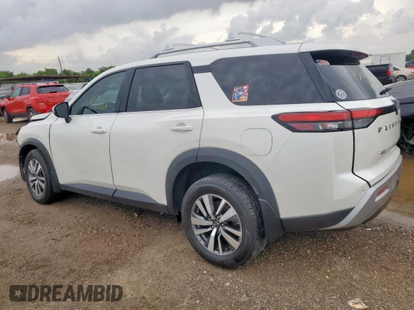 2024 Nissan Pathfinder SL with VIN 5N1DR3CA4RC309586, listed as a Copart auction lot 60313545 with 6,167 mi miles and Salvage title. Bid and sale history available at DreamBid. Image 2.