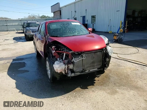 2015 Nissan Juke SV with VIN JN8AF5MV7FT558459, listed as a Copart auction lot 46813295 with 91,593 mi miles and Salvage title. Bid and sale history available at DreamBid. Image 14.