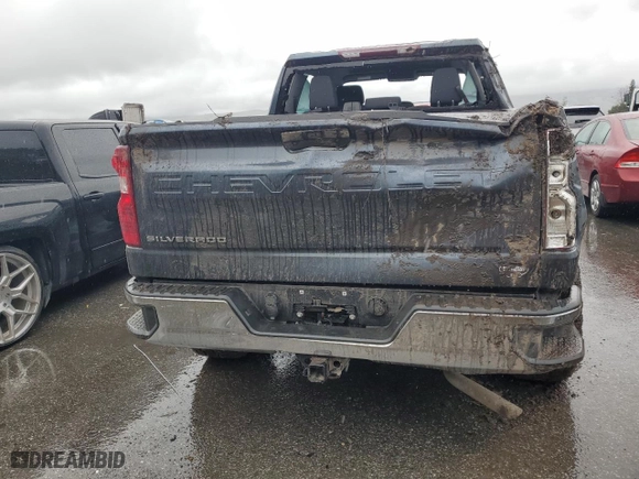 2021 Chevrolet Silverado 1500 LT with VIN 1GCPWCED0MZ146572, listed as a Copart auction lot 44357345 with 0 mi miles and Salvage Title. Bid and sale history available at carsss.com. Image 6.