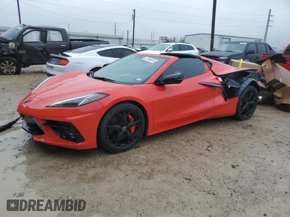 2020 Chevrolet Corvette 3LT with VIN 1G1Y82D42L5118541, listed as a Copart auction lot 37248414 with 7,272 mi miles. Bid and sale history available at carsss.com. Image 1.