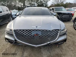 2021 Genesis G80 3.5T Prestige with VIN KMTGC4SD0MU045484, listed as a Copart auction lot 82668513 with 47,742 mi miles. Bid and sale history available at carsss.com. Image 5.