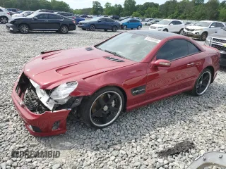 2005 Mercedes-Benz SL 55 AMG with VIN WDBSK74F05F099772, listed as a Copart auction lot 52239195 with 42,597 mi miles and Clean title. Bid and sale history available at DreamBid. Image 1.