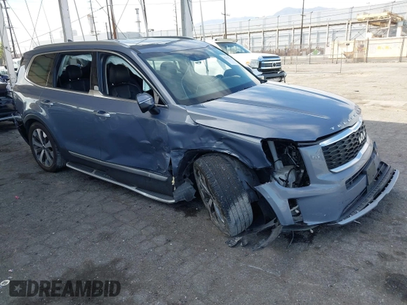 2022 Kia Telluride S with VIN 5XYP6DHC4NG205678, listed as a IAAI auction lot 42012713 with 56,783 mi miles and . Bid and sale history available at DreamBid. Image 1.