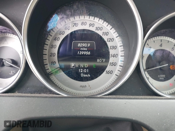 2013 Mercedes-Benz C-Class C 250 with VIN WDDGJ4HBXDG036838, listed as a IAAI auction lot 41913892 with 139,956 mi miles. Bid and sale history available at carsss.com. Image 7.