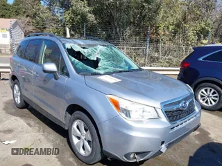2015 Subaru Forester 2.5i Limited with VIN JF2SJAKC4FH546816, listed as a IAAI auction lot 41704218 with 196,412 mi miles. Bid and sale history available at carsss.com. Image 1.