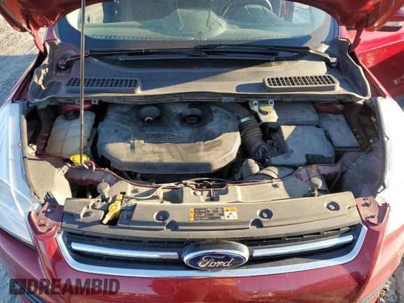 2014 Ford Escape Titanium with VIN 1FMCU9J93EUD36496, listed as a Copart auction lot 89377665 with 88,976 mi miles and Salvage Title. Bid and sale history available at DreamBid. Image 12.