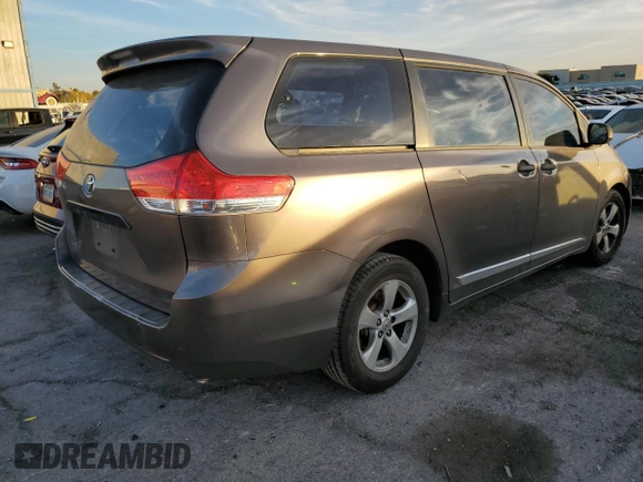 2012 Toyota Sienna with VIN 5TDZK3DC5CS276747, listed as a Copart auction lot 86114954 with 0 mi miles and Salvage Title. Bid and sale history available at carsss.com. Image 3.