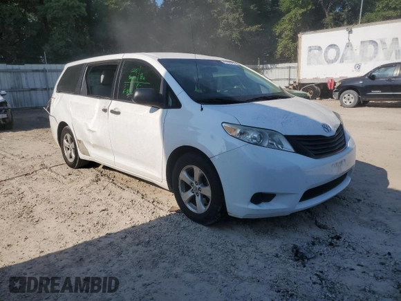 2012 Toyota Sienna with VIN 5TDZK3DC4CS204325, listed as a Copart auction lot 70357864 with 57,665 mi miles and Salvage Title. Bid and sale history available at carsss.com. Image 4.