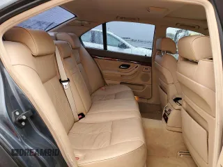 2001 BMW 7 Series 740iA with VIN WBAGG83401DN84365, listed as a Copart auction lot 44986475 with 0 mi miles and Salvage Title. Bid and sale history available at carsss.com. Image 10.