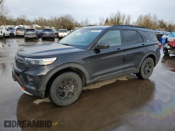 2022 Ford Explorer Timberline with VIN 1FMSK8JH7NGA10959, listed as a Copart auction lot 86894084 with 46,038 mi miles and Salvage Title. Bid and sale history available at carsss.com. Image 1.