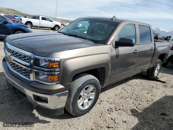2015 Chevrolet Silverado 1500 LT with VIN 3GCUKREC0FG276928, listed as a Copart auction lot 52020105 with 91,524 mi miles and Salvage Title. Bid and sale history available at carsss.com. Image 1.
