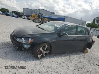 2017 Volkswagen GTI S with VIN 3VW5T7AU1HM044621, listed as a Copart auction lot 58700215 with 124,063 mi miles and Salvage title. Bid and sale history available at DreamBid. Image 1.