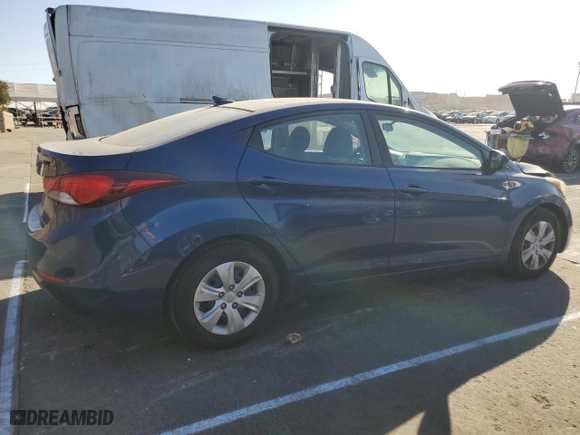 2016 Hyundai Elantra SE with VIN 5NPDH4AE1GH747339, listed as a Copart auction lot 42312145 with 143,531 mi miles and Salvage Title. Bid and sale history available at carsss.com. Image 3.