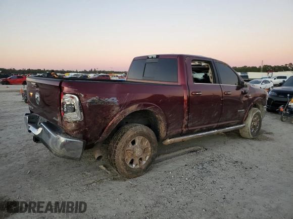 2020 Ram 2500 Laramie with VIN 3C6UR5FL5LG225205, listed as a Copart auction lot 84664954 with 119,292 mi miles and Salvage Title. Bid and sale history available at carsss.com. Image 3.