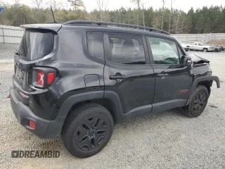 2018 Jeep Renegade Trailhawk with VIN ZACCJBCB3JPH19015, listed as a Copart auction lot 51107615 with 57,517 mi miles and Salvage title. Bid and sale history available at DreamBid. Image 3.