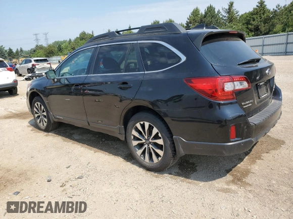 2017 Subaru Outback Limited with VIN 4S4BSENC4H3314324, listed as a Copart auction lot 59733205 with 105,518 mi miles and Clean title. Bid and sale history available at DreamBid. Image 2.