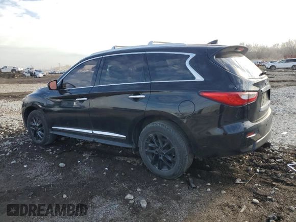 2013 Infiniti JX35 with VIN 5N1AL0MM3DC300835, listed as a Copart auction lot 50700755 with 173,616 mi miles and Salvage Title. Bid and sale history available at DreamBid. Image 2.
