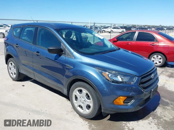 2018 Ford Escape S with VIN 1FMCU0F74JUC86298, listed as a IAAI auction lot 41765086 with 124,154 mi miles. Bid and sale history available at carsss.com. Image 1.