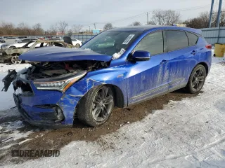 2020 Acura RDX w/A-Spec Pkg with VIN 5J8TC2H69LL037397, listed as a Copart auction lot 45200385 with 54,390 mi miles and Salvage Title. Bid and sale history available at carsss.com. Image 1.