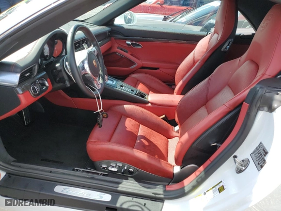 2015 Porsche 911 Turbo S with VIN WP0CD2A90FS172066, listed as a Copart auction lot 74954484 with 0 mi miles and Salvage Title. Bid and sale history available at carsss.com. Image 7.