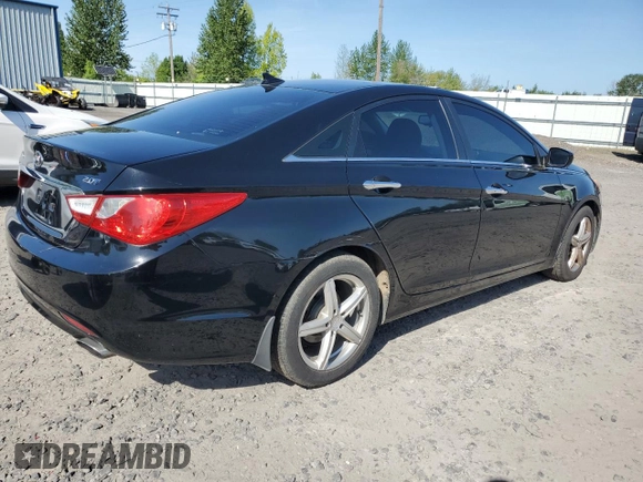 2012 Hyundai Sonata SE with VIN 5NPEC4AB7CH411987, listed as a Copart auction lot 55461465 with 163,438 mi miles and Salvage Title. Bid and sale history available at carsss.com. Image 3.