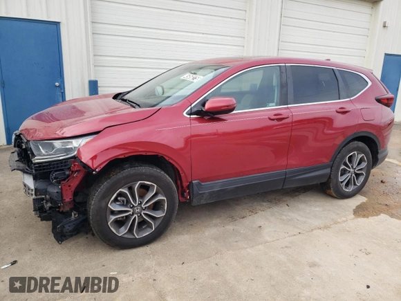 2021 Honda CR-V EX with VIN 2HKRW2H52MH669865, listed as a Copart auction lot 45858275 with 53,301 mi miles and Clean Title. Bid and sale history available at carsss.com. Image 1.