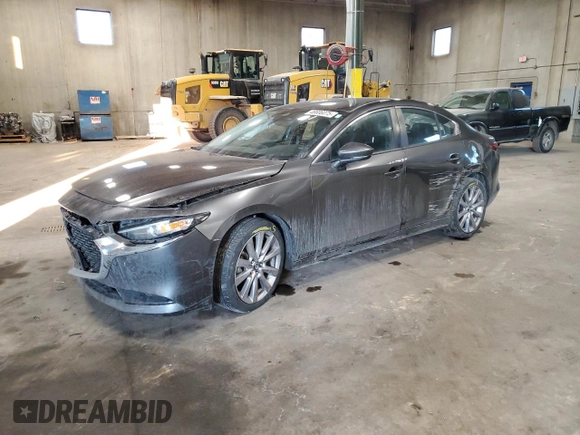 2019 Mazda 3 w/Select with VIN JM1BPACL6K1110550, listed as a Copart auction lot 46606075 with 51,093 mi miles and Salvage Title. Bid and sale history available at carsss.com. Image 1.
