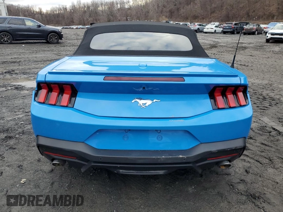 2024 Ford Mustang EcoBoost with VIN 1FAGP8UH8R5114617, listed as a Copart auction lot 86103874 with 0 mi miles and Salvage Title. Bid and sale history available at carsss.com. Image 6.